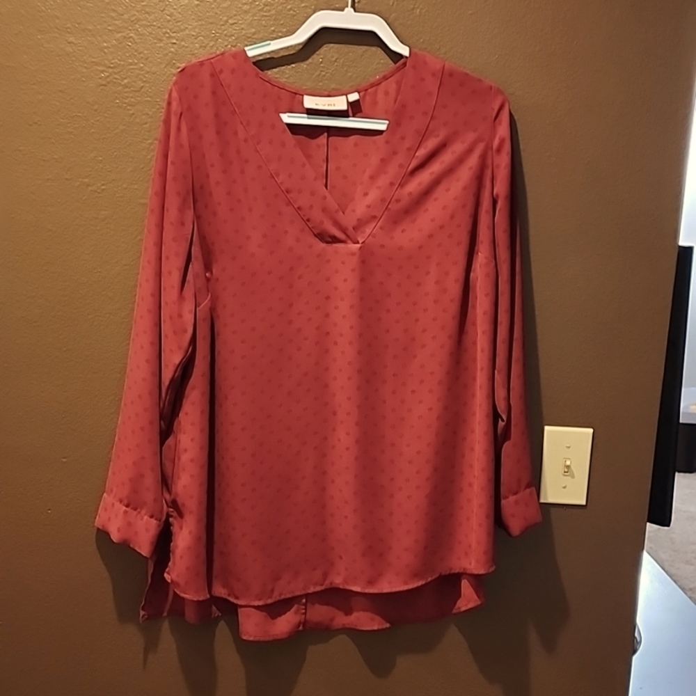 EVRI Long sleeved blouse. 0X